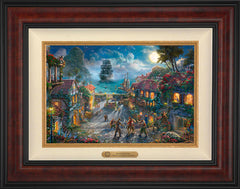 Disney Pirates of the Caribbean Wall Art by Thomas Kinkade Studios Estate Edition Canvas 12" x 18" Gallery Burl