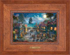 Disney Pirates of the Caribbean Wall Art by Thomas Kinkade Studios Estate Edition Canvas 12" x 18" Rustic Andalucian