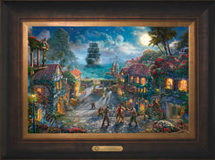 Disney Pirates of the Caribbean Wall Art by Thomas Kinkade Studios Estate Edition Canvas 12" x 18" Estate Bronze