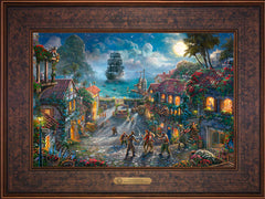 Disney Pirates of the Caribbean Wall Art by Thomas Kinkade Studios Estate Edition Canvas 12" x 18" Gallery Bronze