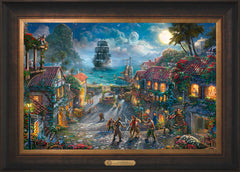 Disney Pirates of the Caribbean Wall Art by Thomas Kinkade Studios Estate Edition Canvas 18" x 27" Estate Bronze