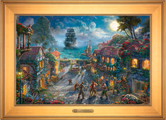 Disney Pirates of the Caribbean Wall Art by Thomas Kinkade Studios Estate Edition Canvas 18" x 27" Gallery Gold
