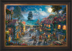 Disney Pirates of the Caribbean Wall Art by Thomas Kinkade Studios Standard Number Canvas 24" x 36" Estate Bronze