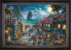 Disney Pirates of the Caribbean Wall Art by Thomas Kinkade Studios Standard Number Canvas 24" x 36" Cabernet