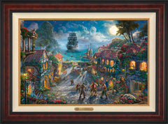Disney Pirates of the Caribbean Wall Art by Thomas Kinkade Studios Estate Edition Canvas 24" x 36" Gallery Burl
