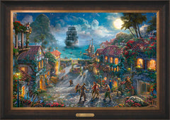 Disney Pirates of the Caribbean Wall Art by Thomas Kinkade Studios Estate Edition Canvas 24" x 36" Estate Bronze