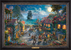 Disney Pirates of the Caribbean Wall Art by Thomas Kinkade Studios Estate Edition Canvas 24" x 36" Cabernet