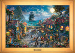 Disney Pirates of the Caribbean Wall Art by Thomas Kinkade Studios Estate Edition Canvas 24" x 36" Gallery Gold
