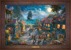 Disney Pirates of the Caribbean Wall Art by Thomas Kinkade Studios Estate Edition Canvas 24" x 36" Gallery Bronze