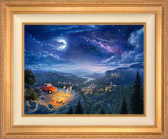 Beyong the Fathest Star Wall Art by Zac Kinkade Standard Number Canvas 18" x 24" Antique Gold