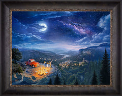 Beyong the Fathest Star Wall Art by Zac Kinkade Standard Number Canvas 18" x 24" Cabernet
