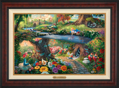 Disney Alice in Wonderland Wall Art by Thomas Kinkade Studios Estate Edition Canvas 24" x 36" Gallery Burl