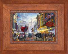 Batman™, Superman™, and Wonder Woman™: The Trinity I Wall Art by Thomas Kinkade Studios Standard Number Canvas 12" x 18" Rustic Andalucian