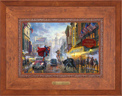 Batman™, Superman™, and Wonder Woman™: The Trinity I Wall Art by Thomas Kinkade Studios Estate Edition Canvas 12" x 18" Rustic Andalucian