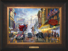Batman™, Superman™, and Wonder Woman™: The Trinity I Wall Art by Thomas Kinkade Studios Estate Edition Canvas 12" x 18" Estate Bronze
