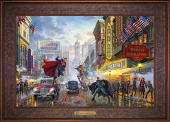 Batman™, Superman™, and Wonder Woman™: The Trinity I Wall Art by Thomas Kinkade Studios Estate Edition Canvas 18" x 27" Gallery Bronze