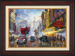 Batman™, Superman™, and Wonder Woman™: The Trinity I Wall Art by Thomas Kinkade Studios Standard Number Canvas 24" x 36" Gallery Burl
