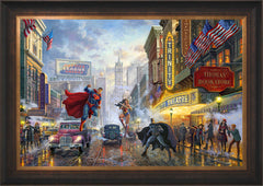Batman™, Superman™, and Wonder Woman™: The Trinity I Wall Art by Thomas Kinkade Studios Standard Number Canvas 24" x 36" Estate Bronze