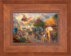 Disney Dumbo Wall Art by Thomas Kinkade Studios Standard Number Canvas 12" x 18" Rustic Andalucian