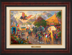 Disney Dumbo Wall Art by Thomas Kinkade Studios Estate Edition Canvas 18" x 27" Gallery Burl