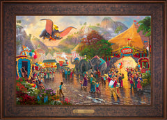 Disney Dumbo Wall Art by Thomas Kinkade Studios Estate Edition Canvas 18" x 27" Gallery Bronze
