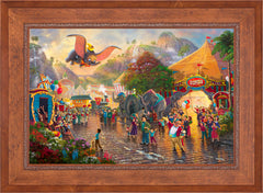 Disney Dumbo Wall Art by Thomas Kinkade Studios Standard Number Canvas 24" x 36" Rustic Andalucian