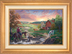 Deep in the Heart Wall Art by Zac Kinkade Standard Number Canvas 18" x 27" Antique Gold