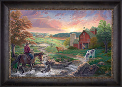 Deep in the Heart Wall Art by Zac Kinkade Standard Number Canvas 18" x 27" Cabernet