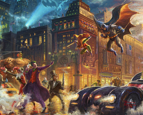 The Dark Knight™ Saves Gotham City™ Wall Art by Thomas Kinkade Studios Canvas Gallery Wrap 8