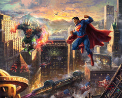 Superman™ - Man of Steel Wall Art by Thomas Kinkade Studios Canvas Gallery Wrap 8" x 10" Unframed