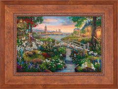 Disney 101 Dalmatians Wall Art by Thomas Kinkade Studios Standard Number Canvas 18" x 27" Rustic Andalucian