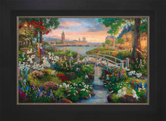 Disney 101 Dalmatians Wall Art by Thomas Kinkade Studios Standard Number Canvas 18" x 27" Modern Black