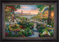 Disney 101 Dalmatians Wall Art by Thomas Kinkade Studios Standard Number Canvas 18" x 27" Cabernet
