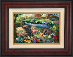 Disney Alice in Wonderland Wall Art by Thomas Kinkade Studios Jewel Edition Canvas 12" x 18" Gallery Burl