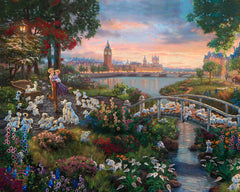 Disney 101 Dalmatians Wall Art by Thomas Kinkade Studios Canvas Gallery Wrap 8" x 10" Unframed
