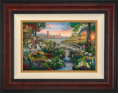 Disney 101 Dalmatians Wall Art by Thomas Kinkade Studios Standard Number Canvas 12" x 18" Gallery Burl