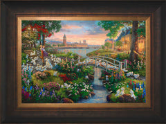 Disney 101 Dalmatians Wall Art by Thomas Kinkade Studios Standard Number Canvas 12" x 18" Estate Bronze