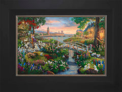 Disney 101 Dalmatians Wall Art by Thomas Kinkade Studios Standard Number Canvas 12" x 18" Modern Black