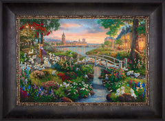 Disney 101 Dalmatians Wall Art by Thomas Kinkade Studios Standard Number Canvas 12" x 18" Cabernet