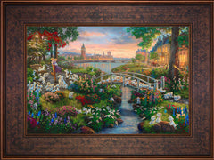 Disney 101 Dalmatians Wall Art by Thomas Kinkade Studios Standard Number Canvas 12" x 18" Gallery Bronze