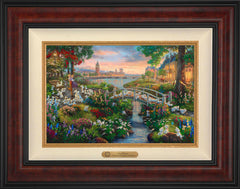 Disney 101 Dalmatians Wall Art by Thomas Kinkade Studios Estate Edition Canvas 12" x 18" Gallery Burl