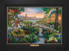 Disney 101 Dalmatians Wall Art by Thomas Kinkade Studios Estate Edition Canvas 18" x 27" Modern Black