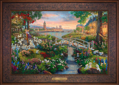 Disney 101 Dalmatians Wall Art by Thomas Kinkade Studios Estate Edition Canvas 18" x 27" Gallery Bronze