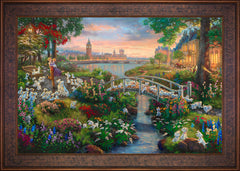 Disney 101 Dalmatians Wall Art by Thomas Kinkade Studios Standard Number Canvas 24" x 36" Gallery Bronze