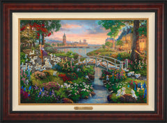 Disney 101 Dalmatians Wall Art by Thomas Kinkade Studios Estate Edition Canvas 24" x 36" Gallery Burl