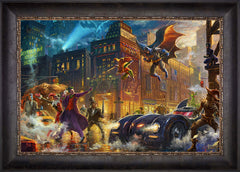 The Dark Knight™ Saves Gotham City™ Wall Art by Thomas Kinkade Studios Standard Number Canvas 18" x 27" Cabernet