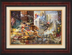 The Women of DC Wall Art by Thomas Kinkade Studios Standard Number Canvas 18" x 27" Gallery Burl