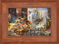 The Women of DC Wall Art by Thomas Kinkade Studios Standard Number Canvas 18" x 27" Rustic Andalucian