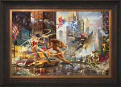 The Women of DC Wall Art by Thomas Kinkade Studios Standard Number Canvas 18" x 27" Estate Bronze