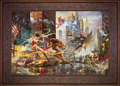 The Women of DC Wall Art by Thomas Kinkade Studios Standard Number Canvas 18" x 27" Gallery Bronze